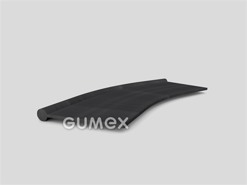 Gumový profil tvaru "I", 59x8/2mm, 70°ShA, EPDM, -40°C/+100°C, čierny